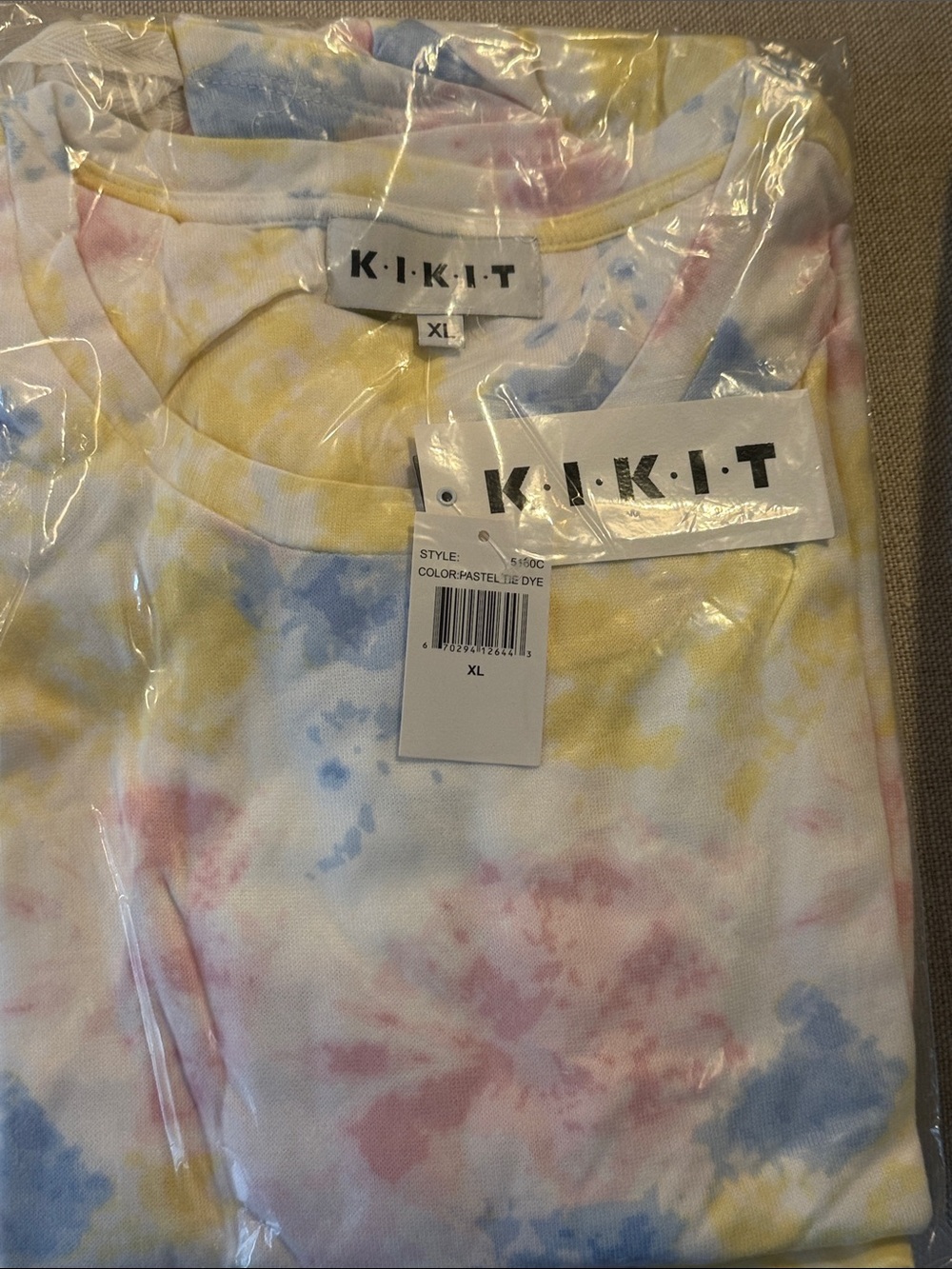 KIKIT Lounge set in pastel tie dye new in package